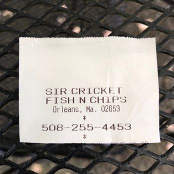 Sir Cricket's Fish & Chips - Here I was... - Seafood Near Me - Orleans, Massachusetts Sir Cricket's Fish & Chips - Here I was... - Seafood Near Me - Orleans, Massachusetts
