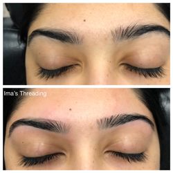 Ima’s Threading And Spa - Before and after threading service!