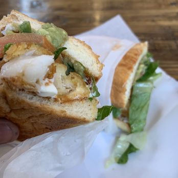 Mas Takos - Outstanding Gringa-Style Fish Torta with romaine lettuce, pico de gallo and guacamole! - Tacos Near Me - Henderson, Nevada Mas Takos - Outstanding Gringa-Style Fish Torta with romaine lettuce, pico de gallo and guacamole! - Tacos Near Me - Henderson, Nevada