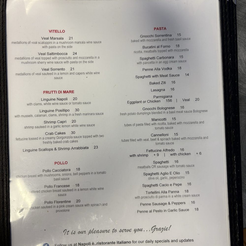 Napoli é - Menu - Italian Near Me - Carrollton, Virginia Napoli é - Menu - Italian Near Me - Carrollton, Virginia