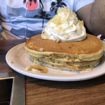 Slappy Cakes - Macadamia, pineapple, banana topped pancakes - Breakfast & Brunch Near Me - Lahaina, Hawaii Slappy Cakes - Macadamia, pineapple, banana topped pancakes - Breakfast & Brunch Near Me - Lahaina, Hawaii