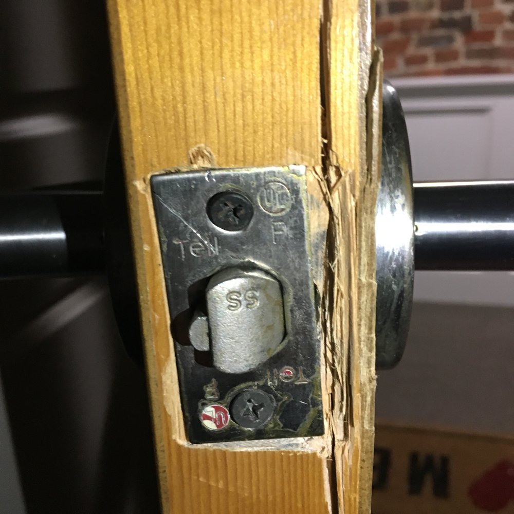 Door with issues, missed by inspector