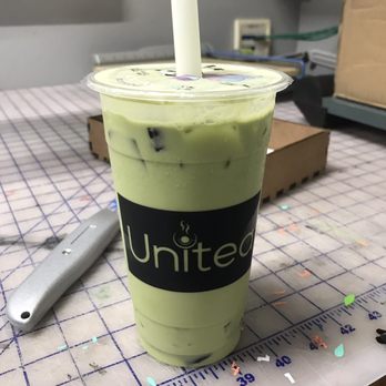 Unitea Bubble Tea - Thai Green Milk Tea with Herbal Jelly - Coffee & Tea Near Me - Arlington, Texas