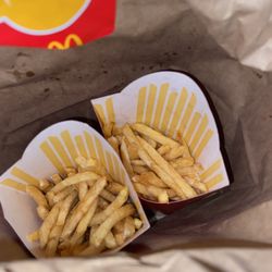 McDonald's - 2 Large Fries this is how they sent my fries how disappointing