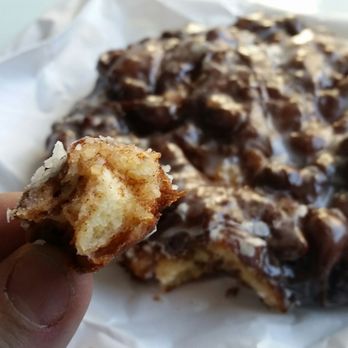 Moon Donuts - Apple fritter of my dreams. Excellent crust, super moist and real apple taste. Yum - Donuts Near Me - Redondo Beach, California Moon Donuts - Apple fritter of my dreams. Excellent crust, super moist and real apple taste. Yum - Donuts Near Me - Redondo Beach, California
