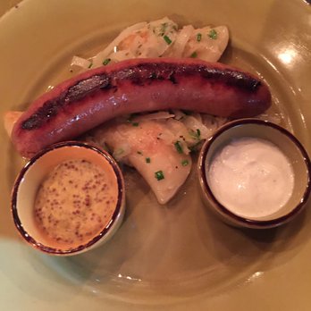 Mill House Brewing Company - Kielbasa sausage with perogies ($16) - Breweries Near Me - Poughkeepsie, New York Mill House Brewing Company - Kielbasa sausage with perogies ($16) - Breweries Near Me - Poughkeepsie, New York