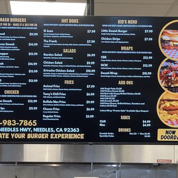 Needles Smashed Burgers - Burgers Near Me - Needles, California