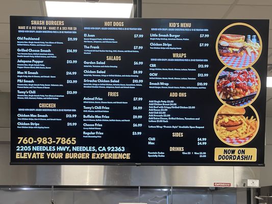Menu photo 1 Needles Smashed Burgers Needles, CA