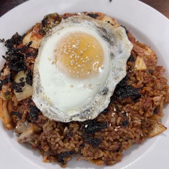 Han-Mi - Kimchi Fried Rice It was VERY spicy - ask your server about spice level before ordering - Korean Near Me - Chattanooga, Tennessee