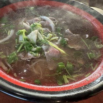 Pho Hut - Rare steak pho. Bland broth - Vietnamese Near Me - Bakersfield, California