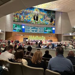 The United Methodist Church of the Resurrection - The stage from the left wing....