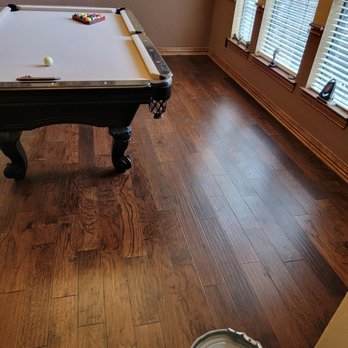 3D Flooring & Design - a pool table in a living room - Flooring Near Me - Mansfield, Texas