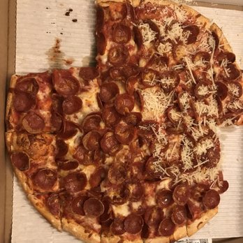 Minico's - a half eaten pepperoni pizza - Pizza Near Me - Westerville, Ohio Minico's - a half eaten pepperoni pizza - Pizza Near Me - Westerville, Ohio