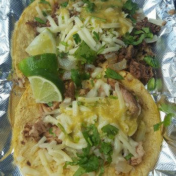 Mr. Tacos - One grilled chicken taco with cheese and one steak taco with cheese - Food Trucks Near Me - Memphis, Tennessee Mr. Tacos - One grilled chicken taco with cheese and one steak taco with cheese - Food Trucks Near Me - Memphis, Tennessee