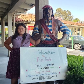Pizza Pirate - Pirate and the side kick. - Pizza Near Me - Benicia, California Pizza Pirate - Pirate and the side kick. - Pizza Near Me - Benicia, California