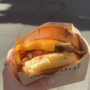 Eggslut - Bacon, Egg & Cheese - Breakfast & Brunch Near Me - Los Angeles, California Eggslut - Bacon, Egg & Cheese - Breakfast & Brunch Near Me - Los Angeles, California