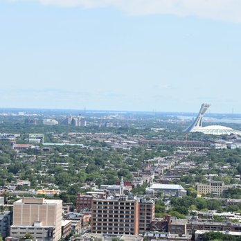 Parc du Mont-Royal - View of the Olympic stadium from atop the Mont Royal. - Parks Near Me - Montreal, Quebec