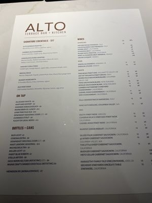 Menu photo 1 Alto Terrace Bar + Kitchen Portland, ME