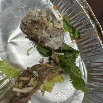 Chipotle Mexican Grill - Pieces of inedible barbacoa meat . - Fast Food Near Me - Diamond Bar, California