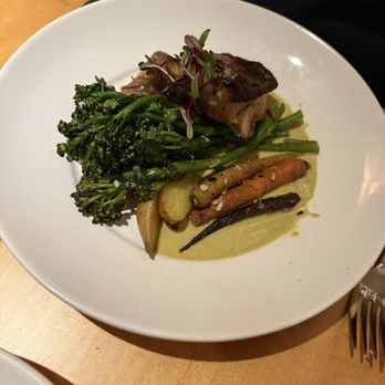 Trillium Cafe & Inn - Black cod entrée - New American Near Me - Mendocino, California Trillium Cafe & Inn - Black cod entrée - New American Near Me - Mendocino, California