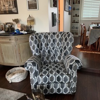 Artistic Upholstery - Chair after artistic upholstery redid it - Furniture Reupholstery Near Me - La Habra, California