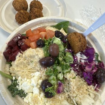Hummus Republic - Bowl with falafel. - Mediterranean Near Me - Bellevue, Washington Hummus Republic - Bowl with falafel. - Mediterranean Near Me - Bellevue, Washington