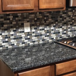 a granite countertop