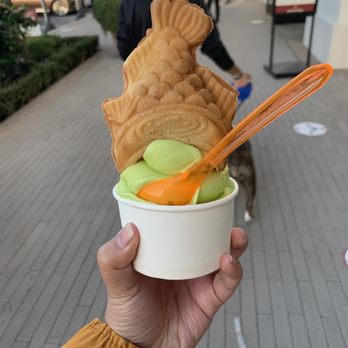 Devil & Angel Desserts - Pistachio 1. Angel's Cone Ice Cream - Bubble Tea Near Me - Concord, California Devil & Angel Desserts - Pistachio 1. Angel's Cone Ice Cream - Bubble Tea Near Me - Concord, California