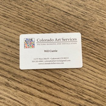 Colorado Art Services - Business card - Art Installation Near Me - Broomfield, Colorado Colorado Art Services - Business card - Art Installation Near Me - Broomfield, Colorado