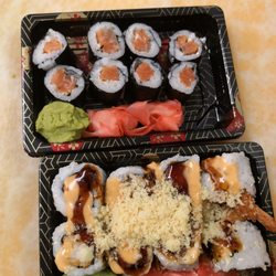 Ollie Hibachi & Sushi - Sushi  salmon roll & crunchy shrimp roll