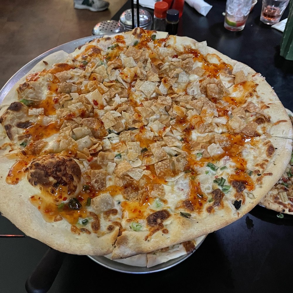 Fong's Pizza - Crab Rangoon pizza - Pizza Near Me - Des Moines, Iowa
