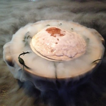 Alinea - Scallop (citrus aroma, thirteen textures) - New American Near Me - Chicago, Illinois Alinea - Scallop (citrus aroma, thirteen textures) - New American Near Me - Chicago, Illinois