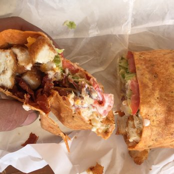 Crowley's Variety & Grill - Large Chicken Bacon ranch wrap; One side was chicken & bacon , other was lettuce tom & ranch. Hard to take a bite Of everything - Pizza Near Me - Farmington, New Hampshire Crowley's Variety & Grill - Large Chicken Bacon ranch wrap; One side was chicken & bacon , other was lettuce tom & ranch. Hard to take a bite Of everything - Pizza Near Me - Farmington, New Hampshire