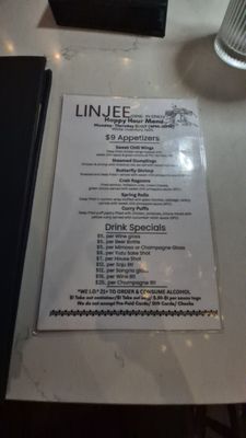 Menu photo 1 Linjee Thai Alexandria, VA
