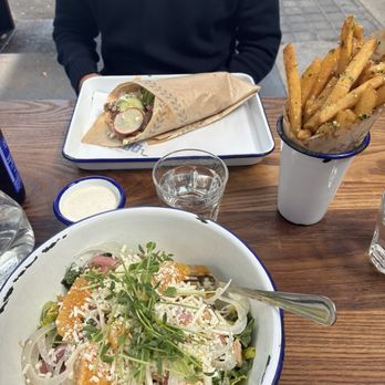 Souvla - Chicken salad, lamb wrap, Greek Fries, and Granch! - Greek Near Me - San Francisco, California