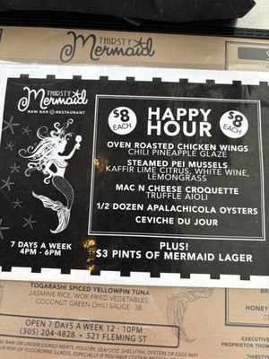 Menu photo 4 Thirsty Mermaid Raw Bar Restaurant Key West, FL Menu photo 4 Thirsty Mermaid Raw Bar Restaurant Key West, FL