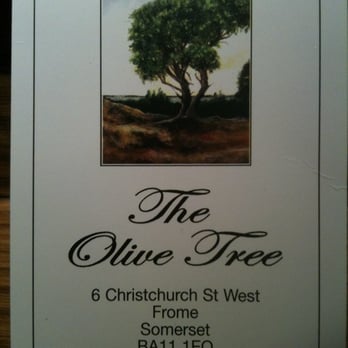 Olive Tree - Business card - Pubs Near Me - Frome, SOM