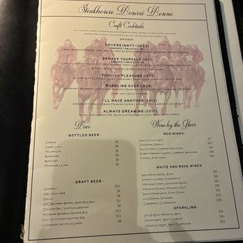 Steakhouse Bourre Bonne - That's the menu for the liquor specialty drinks - Steakhouses Near Me - Louisville, Kentucky Steakhouse Bourre Bonne - That's the menu for the liquor specialty drinks - Steakhouses Near Me - Louisville, Kentucky