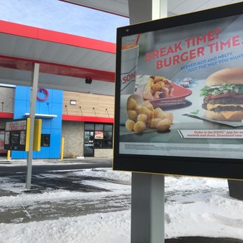 Sonic - a billboard advertising a fast food restaurant - Burgers Near Me - Buffalo, New York