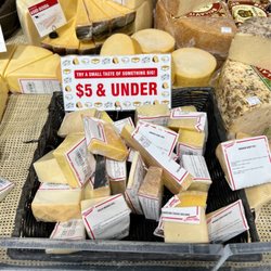 Harris Teeter - Small pieces of cheese so you can try new stuff you don't want to commit to buying a big piece of. Love it!