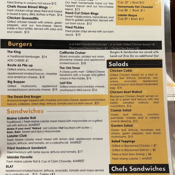 Route 66 Restaurant - Menu - Seafood Near Me - Bar Harbor, Maine Route 66 Restaurant - Menu - Seafood Near Me - Bar Harbor, Maine