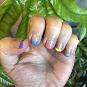 Valerie's Nail Salon - Summer Frenchies - Nail Salons Near Me - Pacifica, California