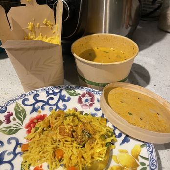 Appu's Turmeric Cafe - Paneer Tikka Masala and included Rice - Vegetarian Near Me - Long Beach, California
