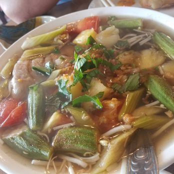 Bodard Bistro - Sweet n sour soup - it was potent! - Vietnamese Near Me - Houston, Texas