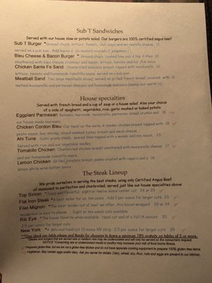Menu photo 3 The Subterranean Hood River, OR