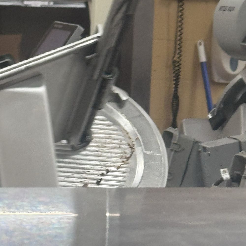 King Soopers - Meat slicer is so dirty. Looks like there are smashed flies on it from when they sliced it when flies were sitting on it. - Grocery Near Me - Golden, Colorado King Soopers - Meat slicer is so dirty. Looks like there are smashed flies on it from when they sliced it when flies were sitting on it. - Grocery Near Me - Golden, Colorado