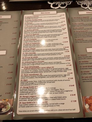 Menu photo 1 polish kitchen Oxford, OXF Menu photo 1 polish kitchen Oxford, OXF