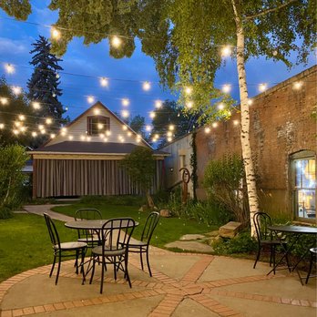 Rochester Hotel & Bar - patio with string lights - Hotels Near Me - Durango, Colorado Rochester Hotel & Bar - patio with string lights - Hotels Near Me - Durango, Colorado
