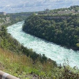 whirlpool rapids bridge in a distance