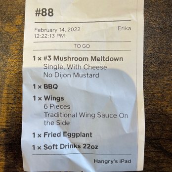Hangry Burger - My Valentine's Day lunch order - Burgers Near Me - Springfield, Virginia
